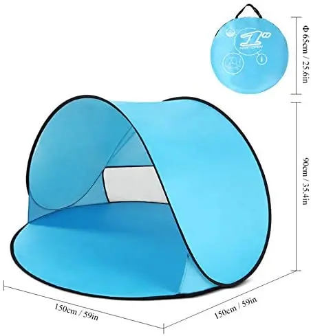 Outdoor Instant pop up beach tent UV Protection summer beach tent for 1-2 babys