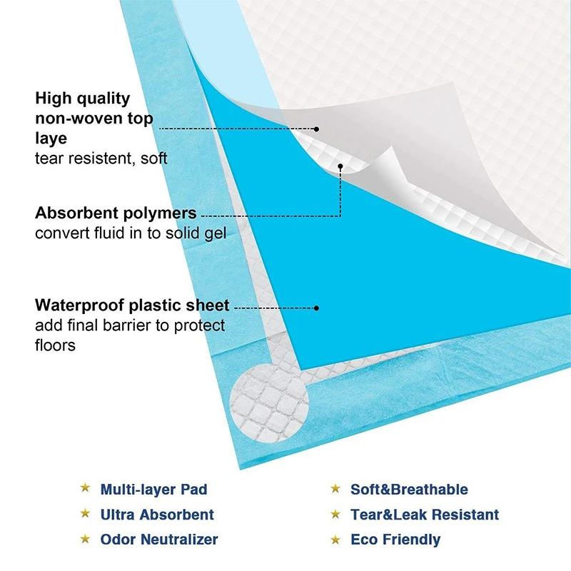 urin absorb absorbent puppy cool diaper under dog pee holder car training cooling disposable pet urine pad