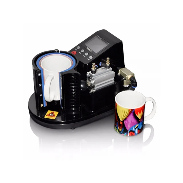 ST-110 Custom Automatic Pneumatic Mug Press Machine Sublimation Coating Mug Transfer Press Machine