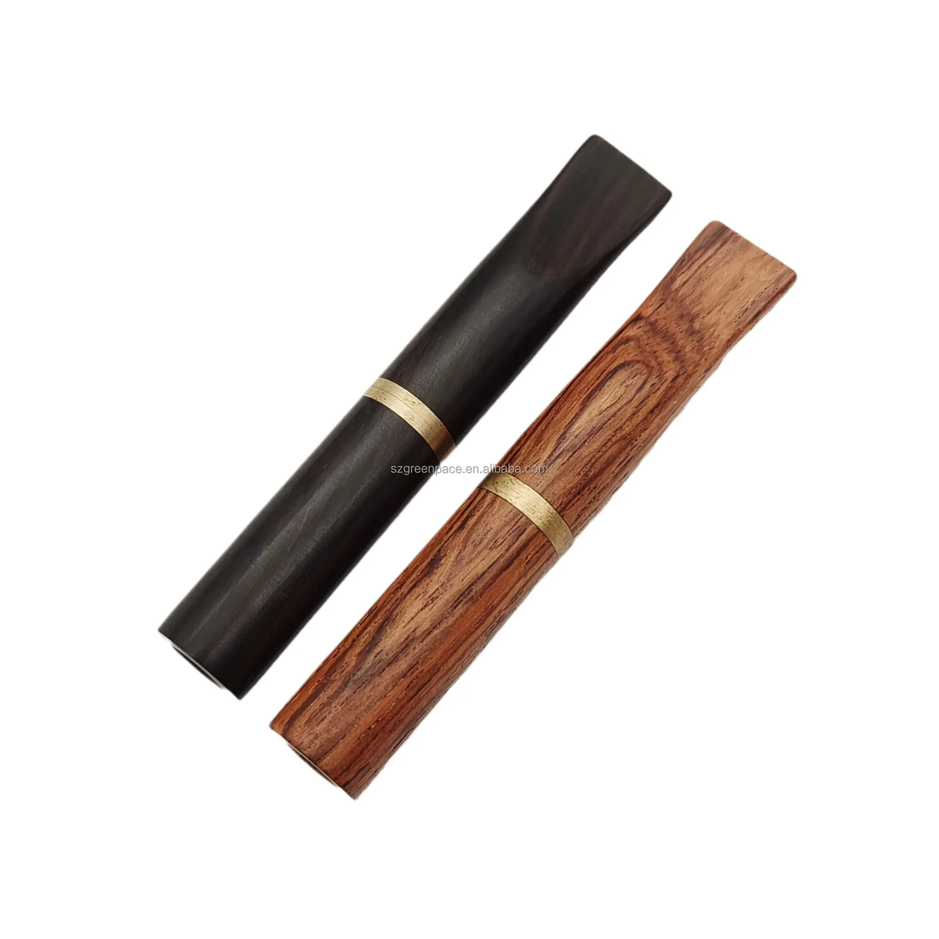 Premium wood smoking mouthpiece for pre rolls Handmade Rosewood Activated carbon with ceramic filter tips