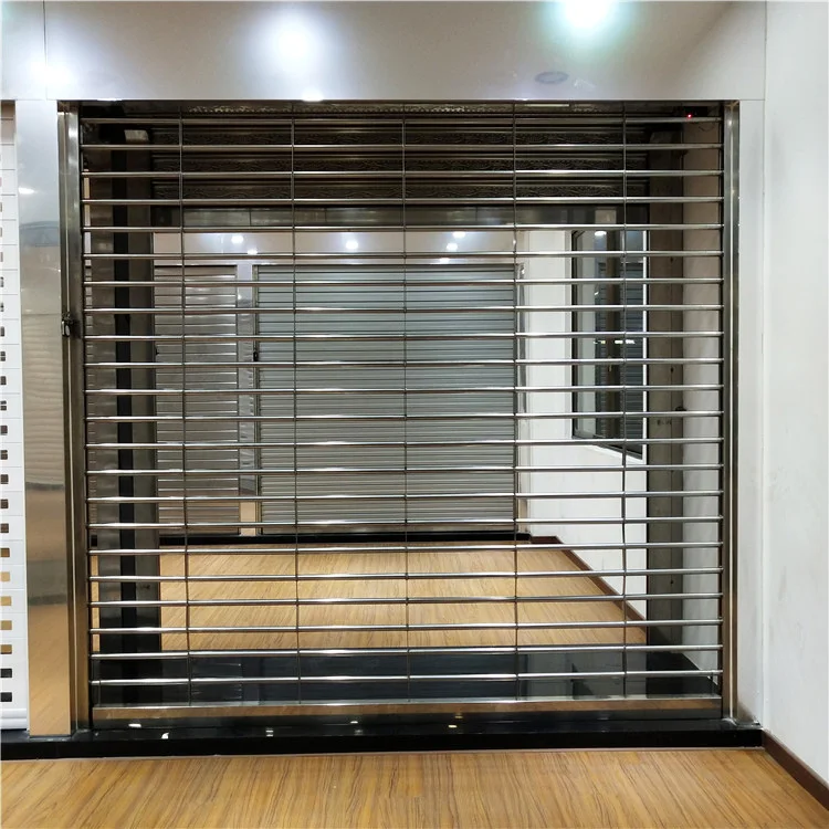 Foshan Bulletproof Retractable Exterior Garden School Electric Steel Door Prices