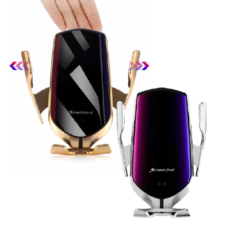 new products in 2022 New hot  Wireless Car Charger, 2 in 1 Qi 10W Fast Auto-Clamping Charge Car Air Vent Mount Phone Holder