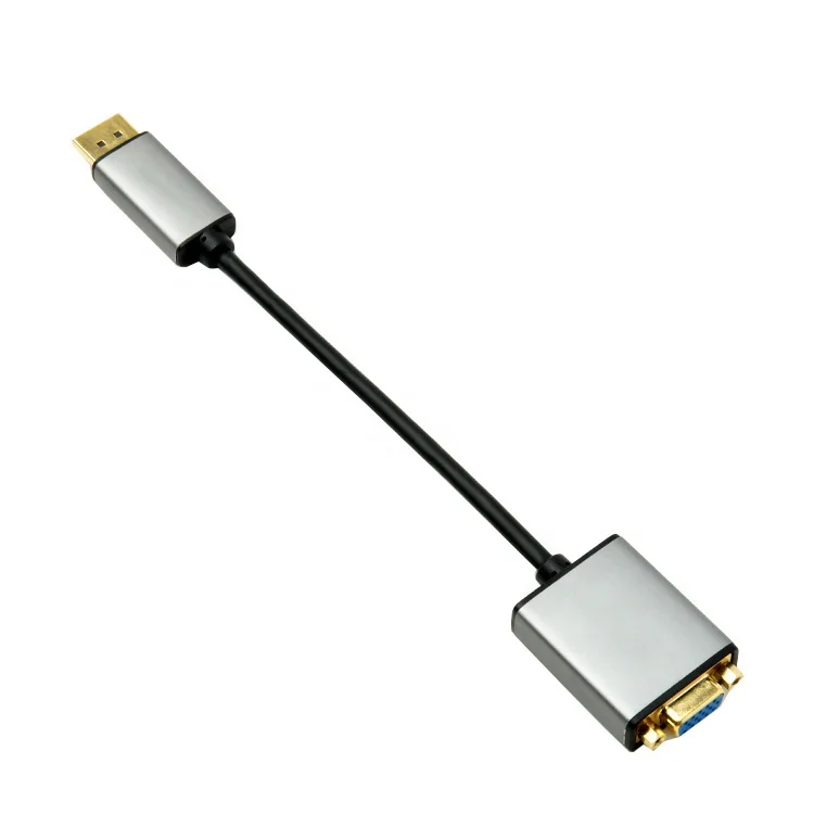Male to female displayport to vga adapter cable converter