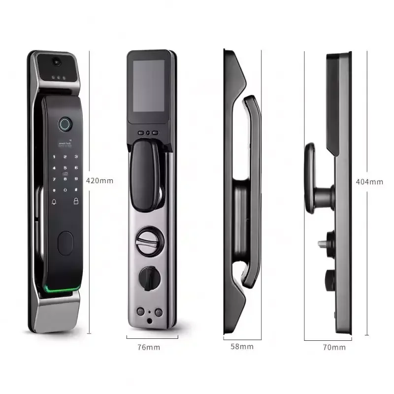 Aether KDS2 Biometric 3D Face Recognition Tuya App Fingerprint Smart Door Lock With Camera