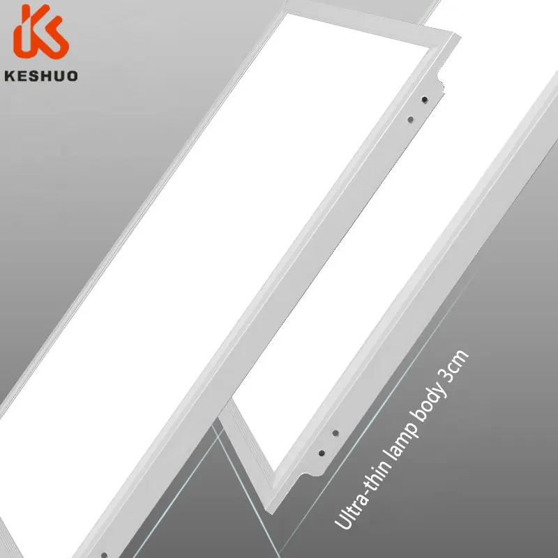 KESHUO 48w Led Flat Panels 300x300 600x600 600x1200 300x1200  High Lumen Recessed Bottom Back Light Led Panel Light