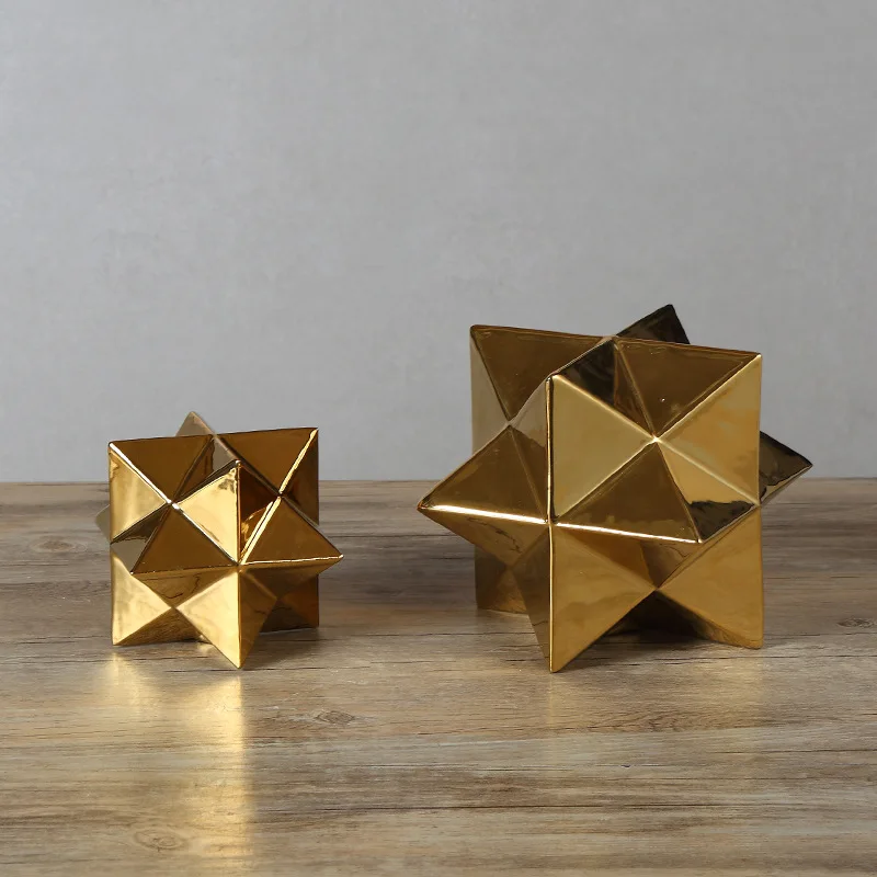 Home Geometry Ceramic Ornaments Creative Tabletop Decoration