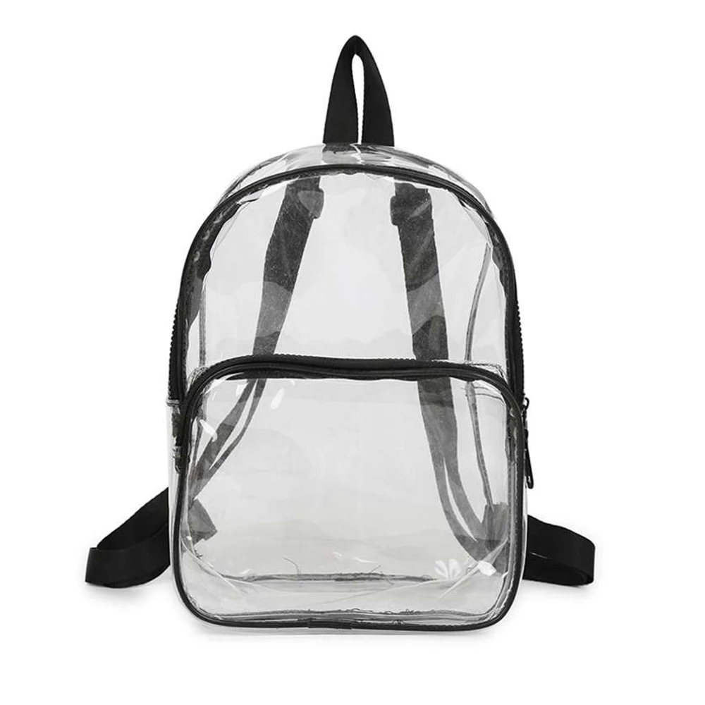 Custom Clear Mini Backpack Transparent pvc bag Backpack, Fashion clear School Backpack