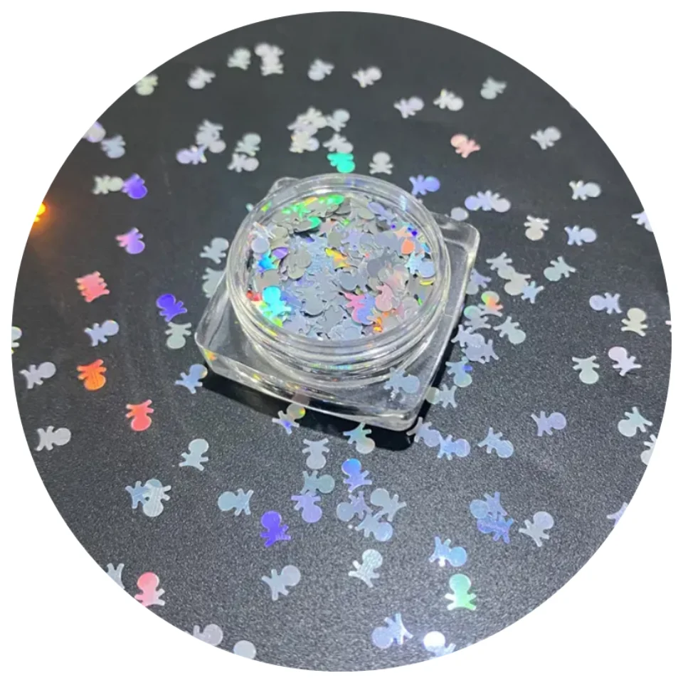 Factory Bulk Supply Wholesale Color Customized Shape Series Colorful Glitter for Christmas Decoration