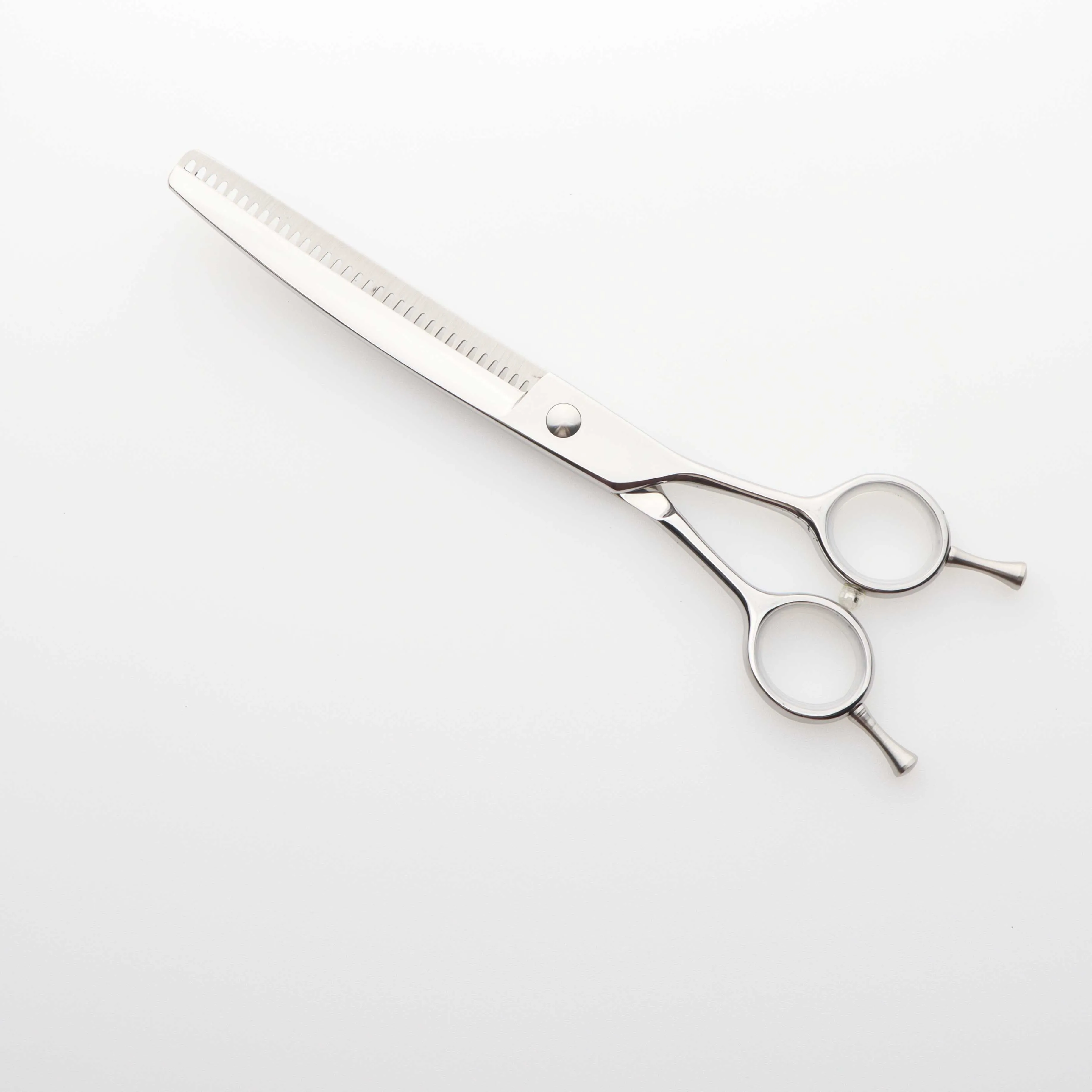 Professional 7Inch Pet Dog Grooming Thinning Shears OEM Japan 440C Steel Curved Chunker Scissors