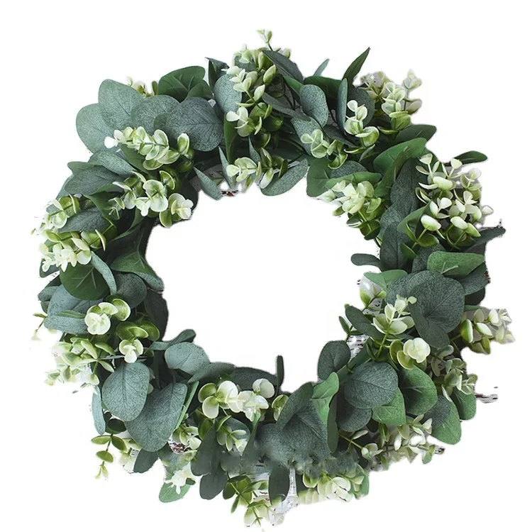 IFG Garden Decor Garlands Artificial Wedding Door Eucalyptus Wreath