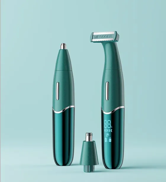 High quality rechargeable electric women hair removal shaver kit for body eyebrow trimmer facial shaving machines