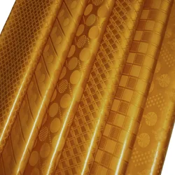 Latest Design African Traditional Garment Fabric Guinea Brocade Fabric Abaya Kaftan Dubai For Shirt Dress