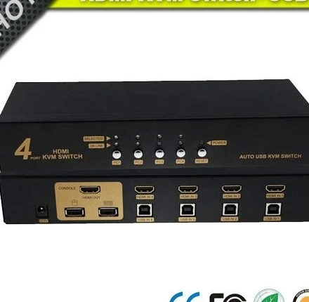 HD MI KVM Switch 4 Port-поддержка