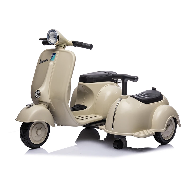 Licensed VESPA 150 VL1T Two Seats Kids Electric Bike 6V Rechargeable Ride on Mootorbike Kids Electric Motorcycle