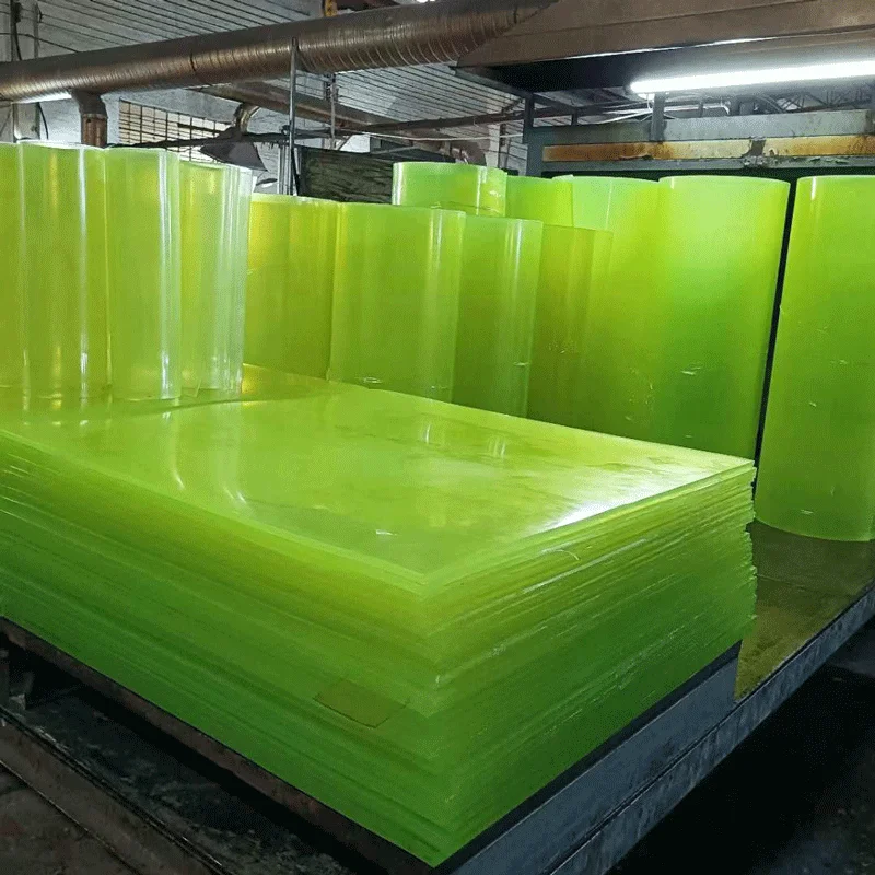 Factory customized wear-resist elastic Polyurethane PU rubber sheets