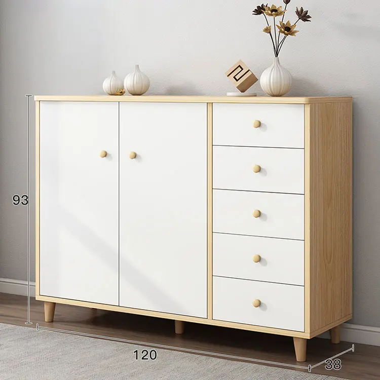 
Solid Wood Sideboard for Kitchen & Living Room | Chest of Drawers Wooden Cabinet | with 9 Drawers Luxury cherry wood 