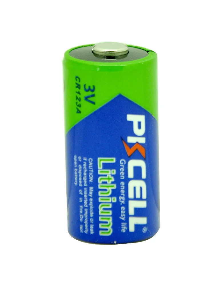 PKCELL 2021  New non-rechargeable small lithium 3v cr123 CR123A battery for flashlight
