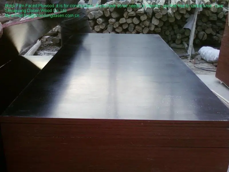 1220x2440mm 18mm Marine Black Film Faced Plywood Hardwood Concrete Plywood