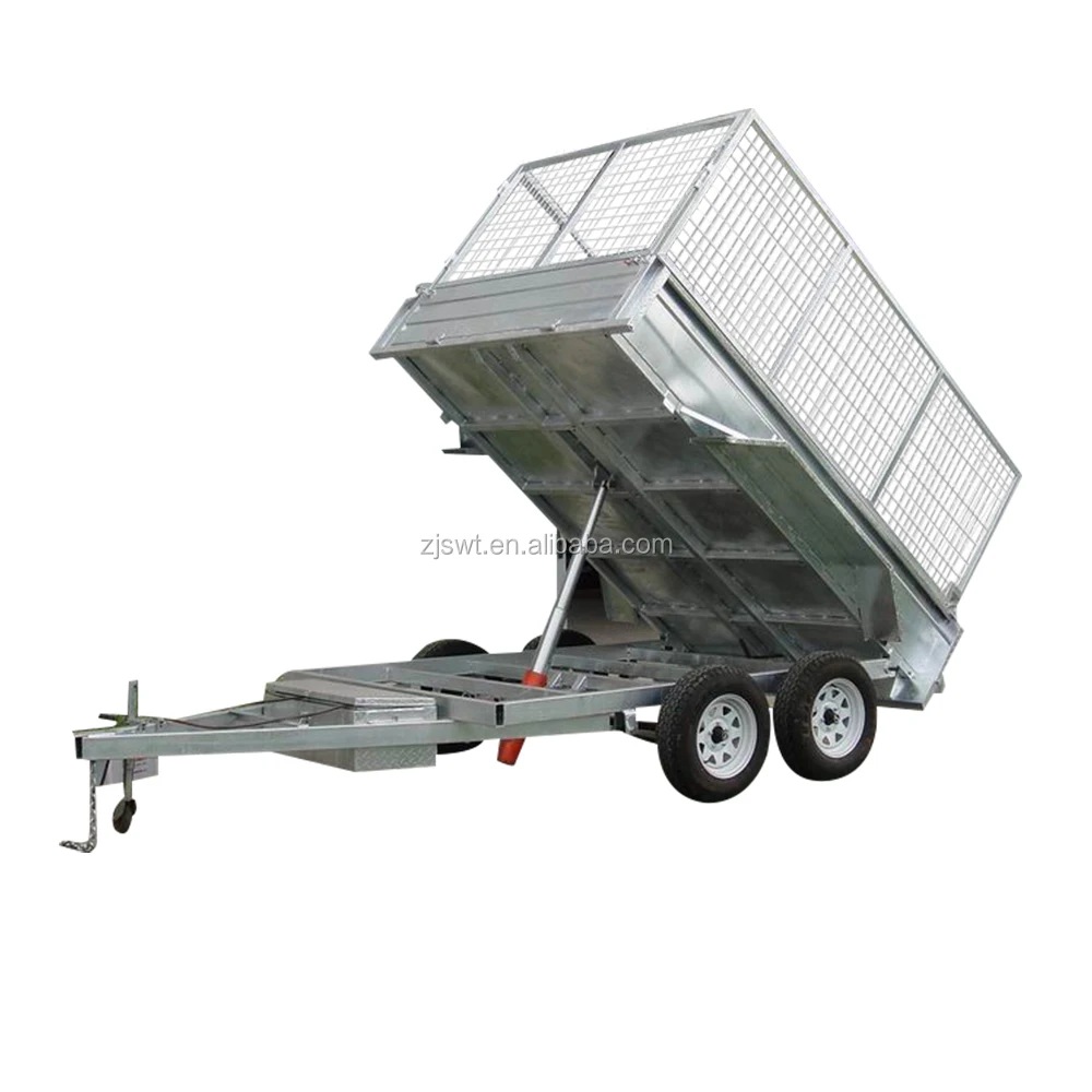 2 axle Hydraulic tipping tipper trailers for 8x5