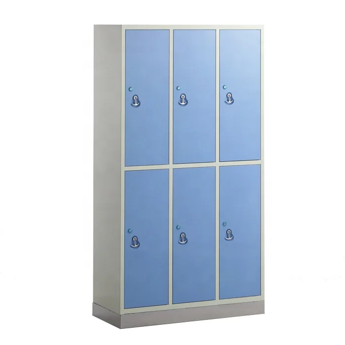 G-20 6-door cupboard with stainless steel base for clothes,medicine cabinet,hospital cupboard