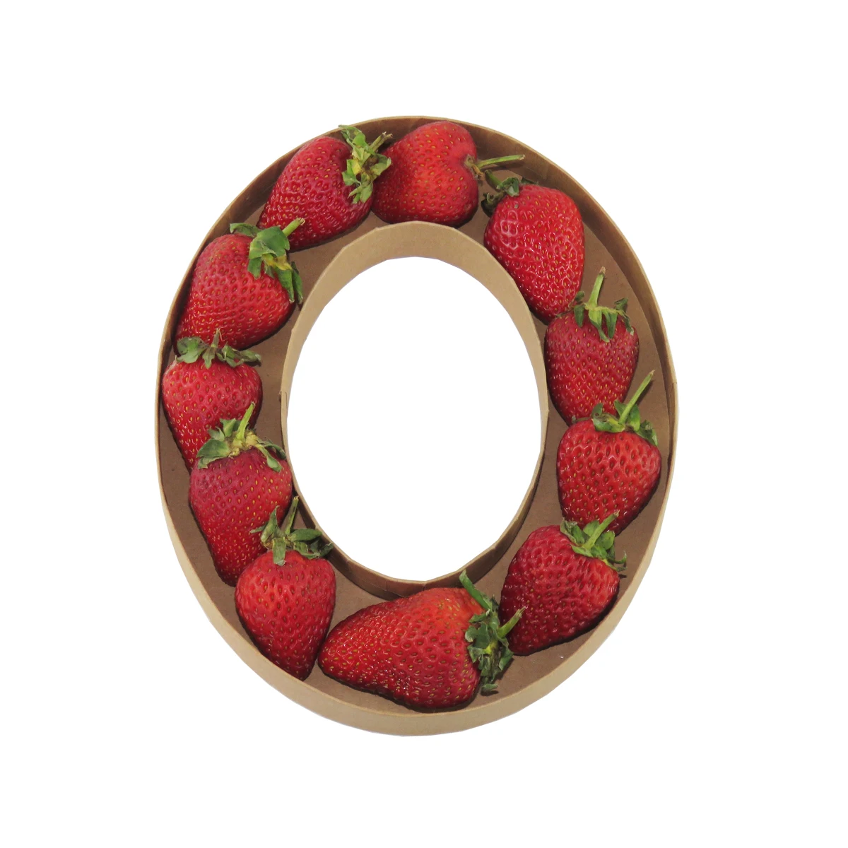 Wholesale custom design Kraft Paper Sweet Chocolate packaging Letter Shape Gift Box for Strawberry