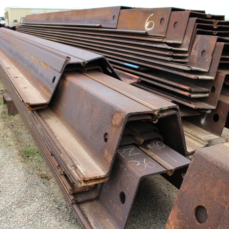 Q195/St37/St42/St37-2/St35.4 Hot Rolled Z Shape Sheet Piling Cold Formed Steel Sheet Pile For Building Carbon Sheet Pile