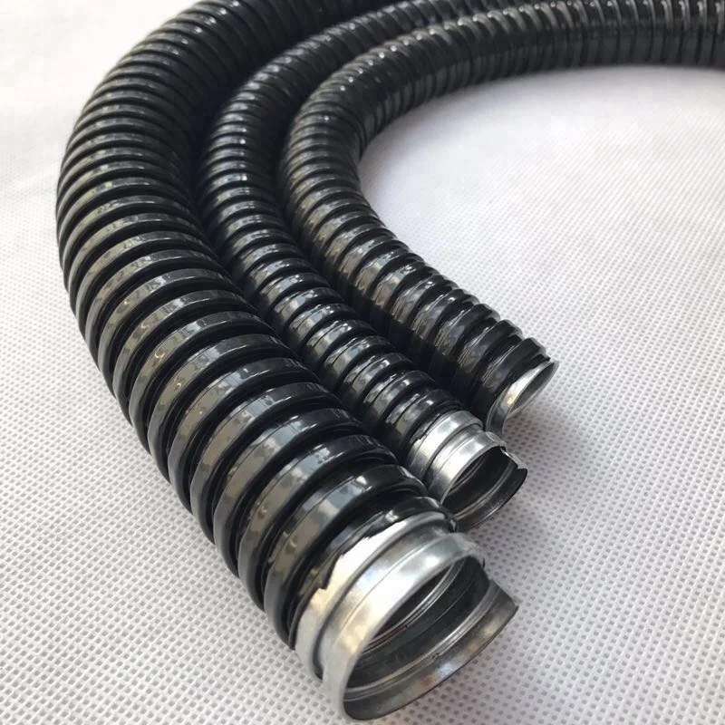 PVC Layer Coated Stainless Steel 304 Braided Flexible Metal Hose Conduit