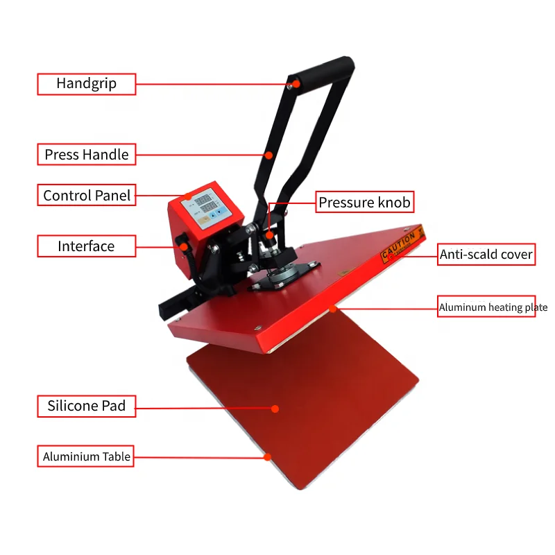 Manual Durablly High Precision T Shirt Heat Press Machine