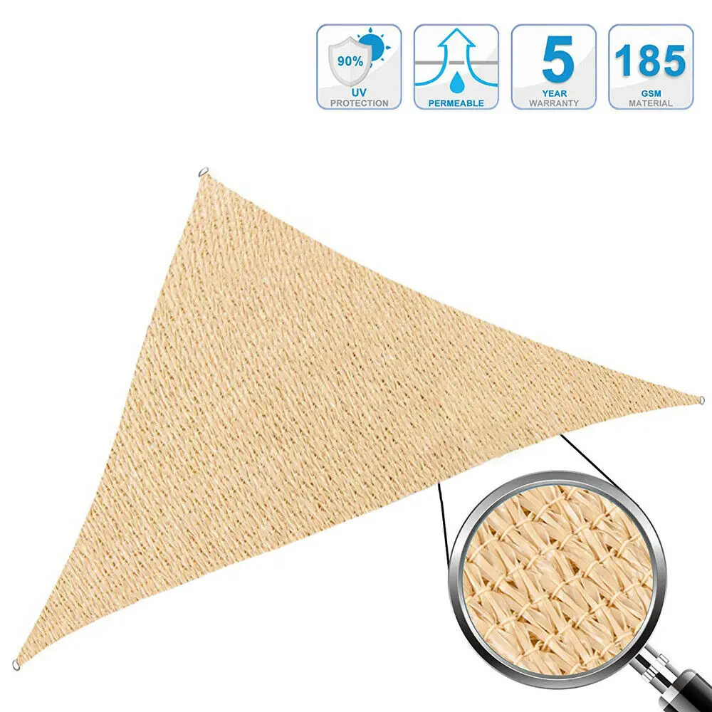 
5 years Sand color Beige color Flat wire 185GSM 100% Virgin HDPE add 5% UV for sun Shade sail Net 