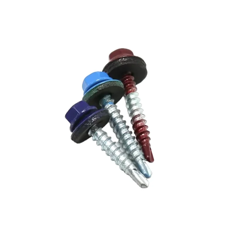 410 SS inox hex washer wafer truss head tek roofing self drilling screw stainless steel for sheet metal or wood