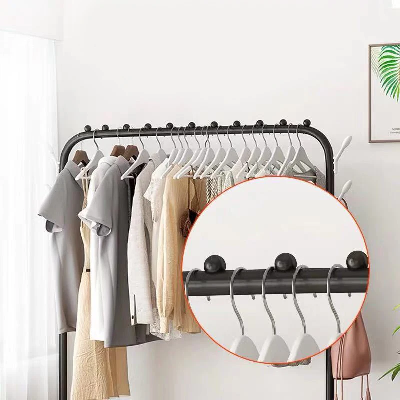 Hot sale Bedroom Furniture Metal Hanging Coat Rack Shoe Storage Rack Clothes Rack With Hooks