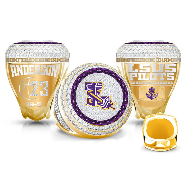 Custom Sport Series Champion Ring Sliver Classic Jewelry  Mens Signet Ring for Gift Fashion Custom Logo Ring