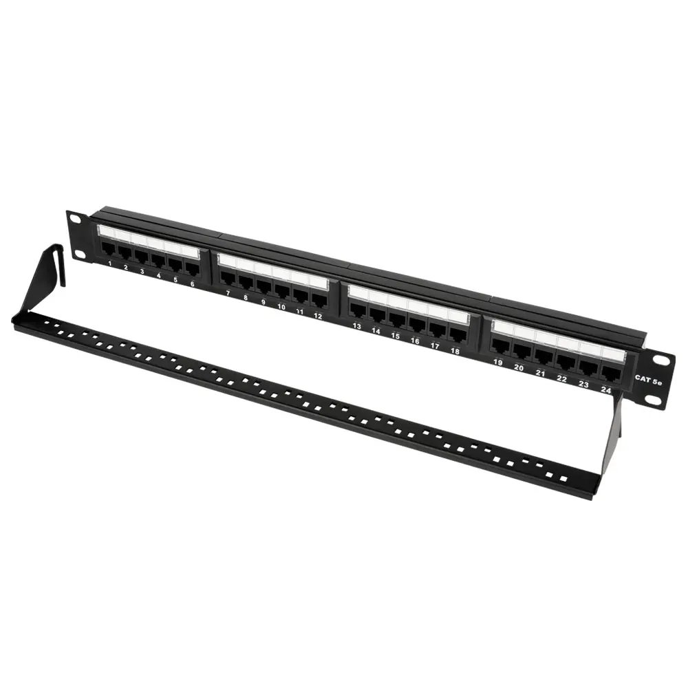 Высокая производительность OEM RJ45 кабель Cat5e Cat6 1u 48 портов волоконно-оптический
