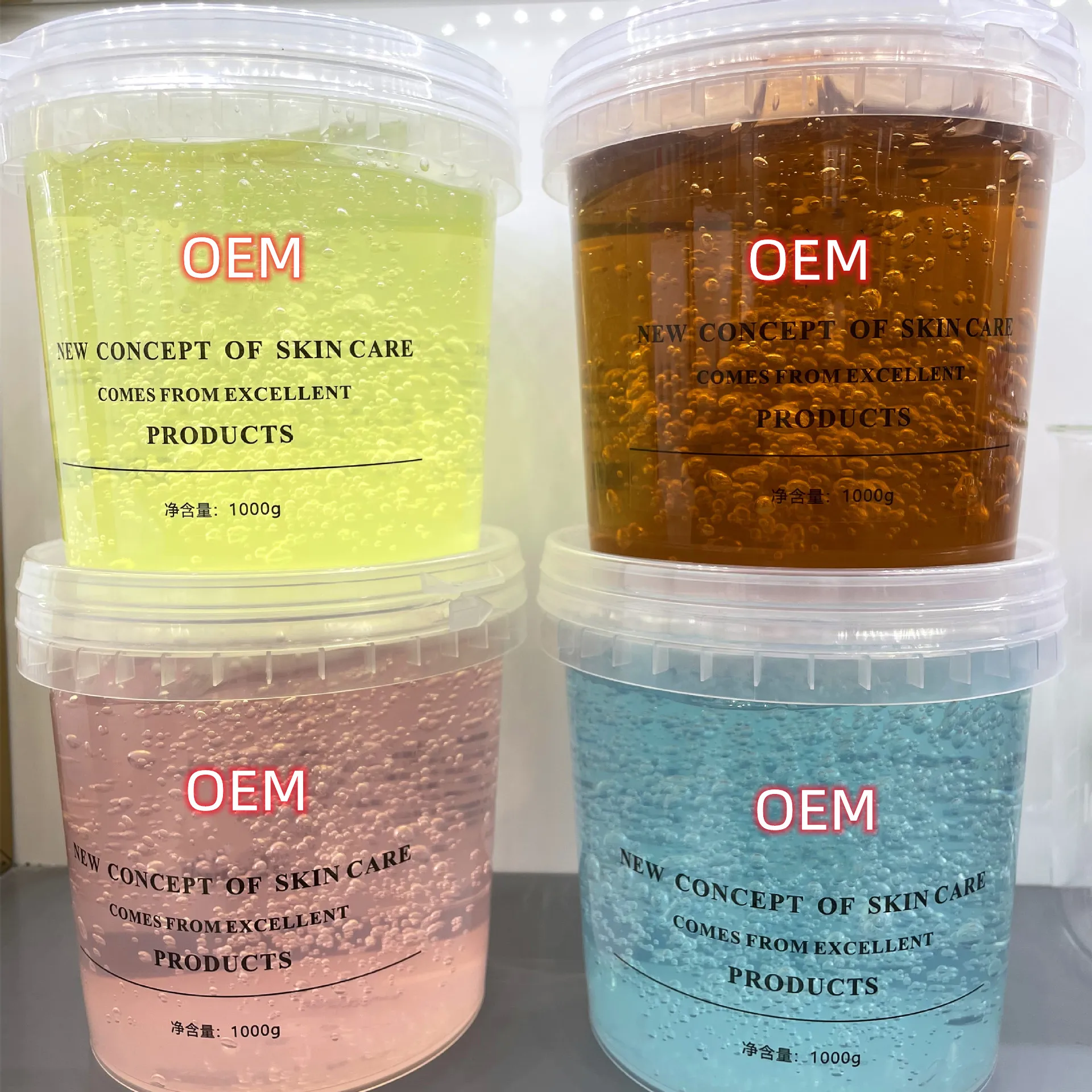 Private Label Natural Herbal Ice Gel Freeze Gel Facial Mask Crystal Face Jelly Mask for Skin Repairing and Moisturizing 1000ml