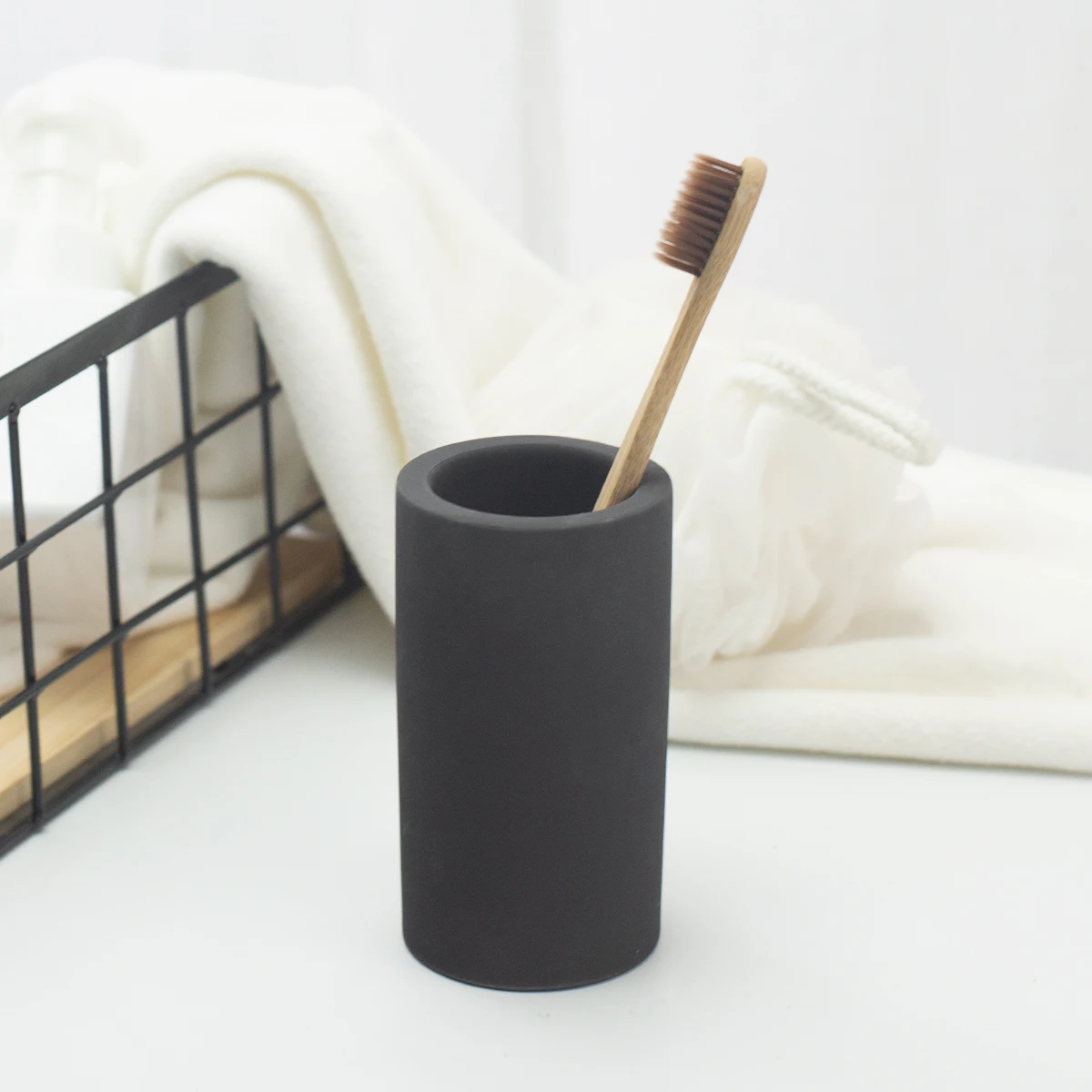 Bathroom Accessories Ceramic diatomite  electric Toothbrush Holder