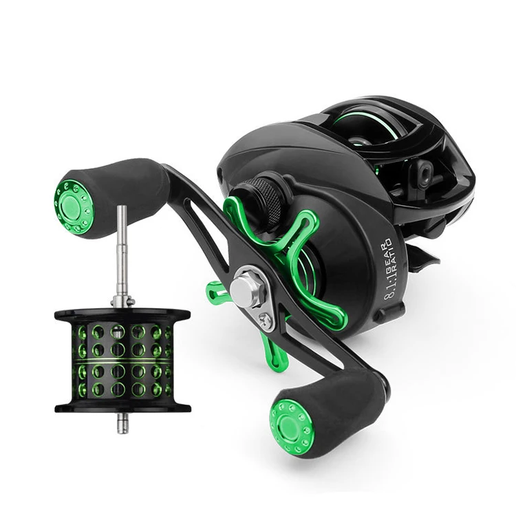 New Bs2000 Ii Baitcasting Reel 6.3:1 Gear Ratio Reel Freshwater Aluminum Spool 8 Kg Drag Fishing Coil