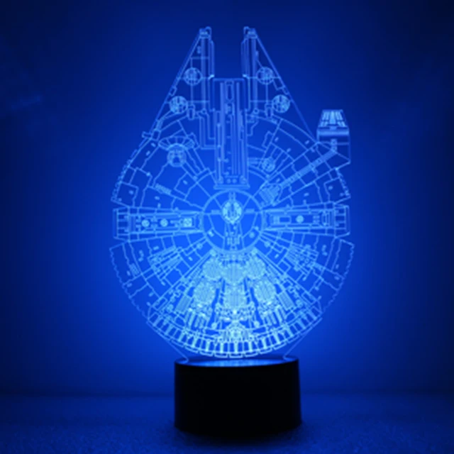 Multi Colors Changing Swith Remote Control 3d Anime Light