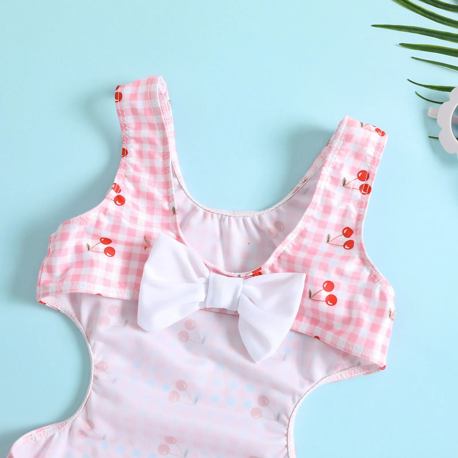 Famicheer Tow Piece Bathing Suits Toddler Kids Swimsuits Beach Swimwear for Baby Girl Swimwear Custom