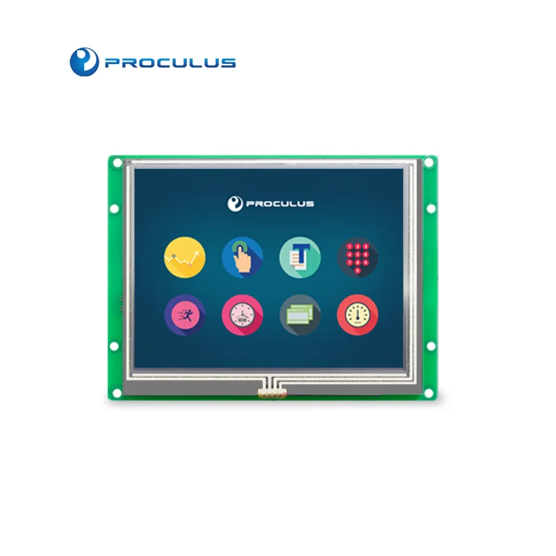 Proculus 5.6 inch ODM system TFT LCD panel HMI GUI graphic user interface embedded touch display module