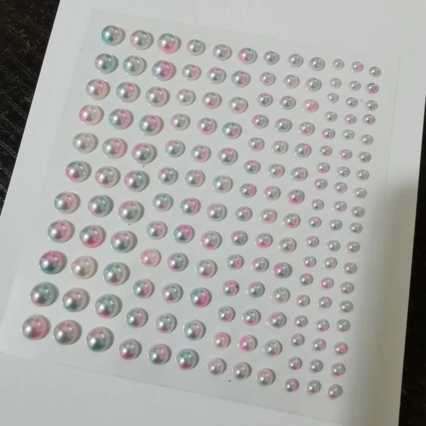 Pearl jewelry sticker Diy Gifts Rice White Pearl  Decorative Materials Stationery Beautiful Stickers Wide range of use
