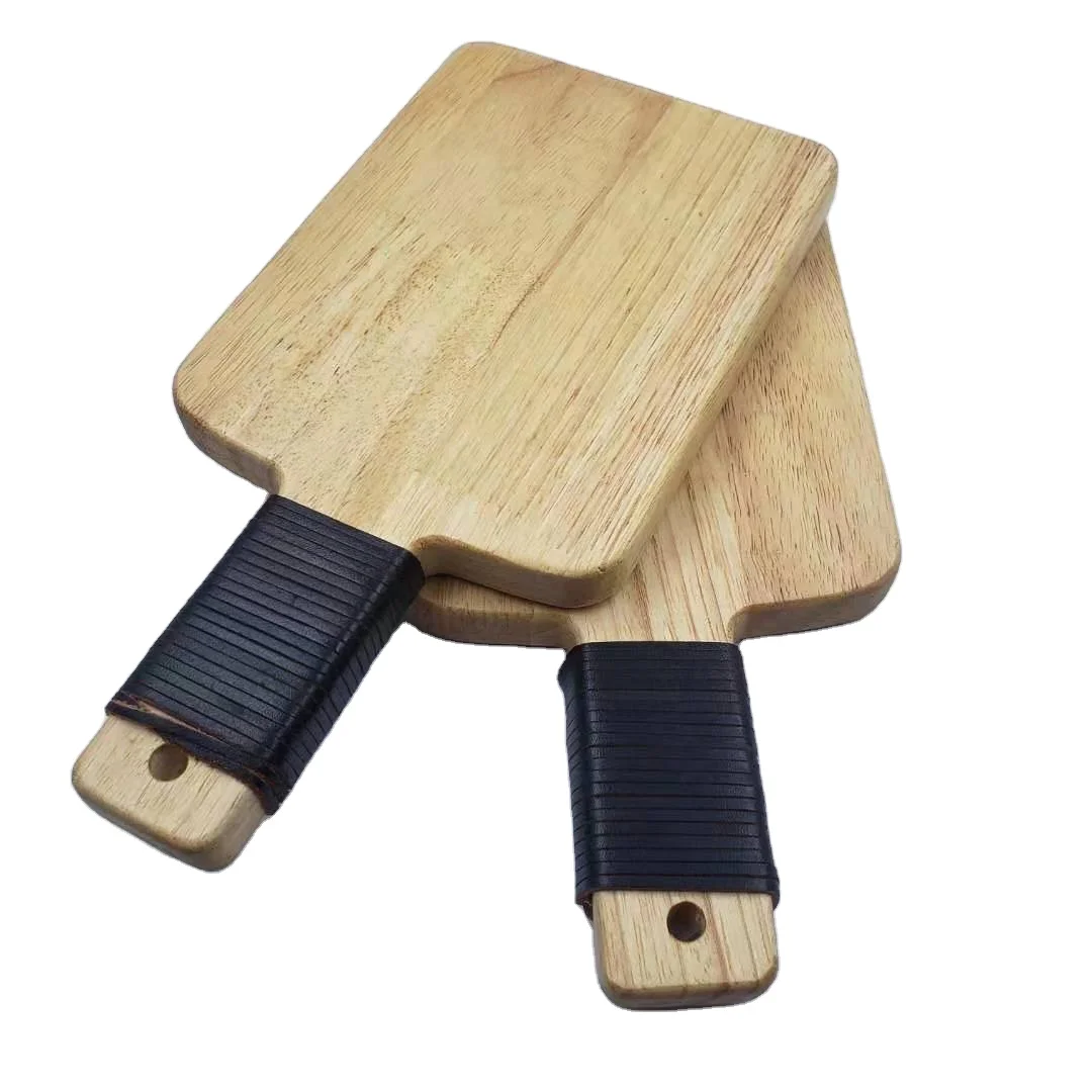 EU & US Multi-functional cheap wholesale rubber wood Charcuterie Board Serving Tray With Handle