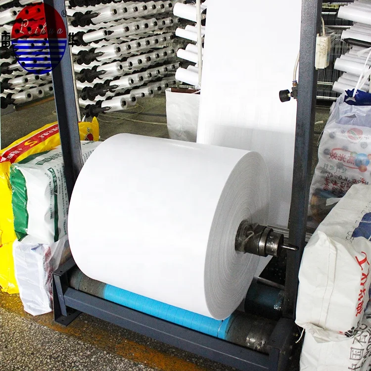 polypropylene White Pp Woven Fabric Roll Material For Pp Woven Bags