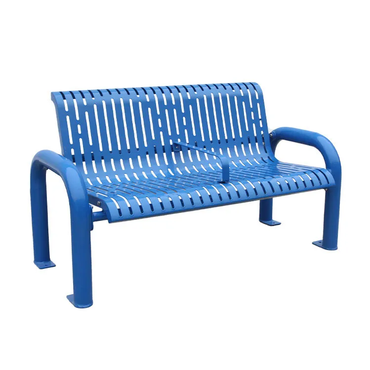  design outside urban street black 2 3 seater outdoor patio modern long metal steel garden public seating bench for