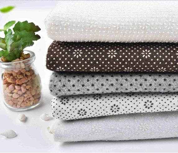 PVC plastic drop coated spunbond non-woven fabric custom anti-slip mat