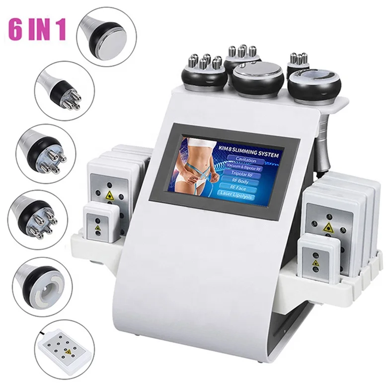 RF Calvitation En Lipo Laser Ultracavitador Ultracavitacion Cativation Slimming Fat Reduction Cavation 6 In 1 Cavitation Machine