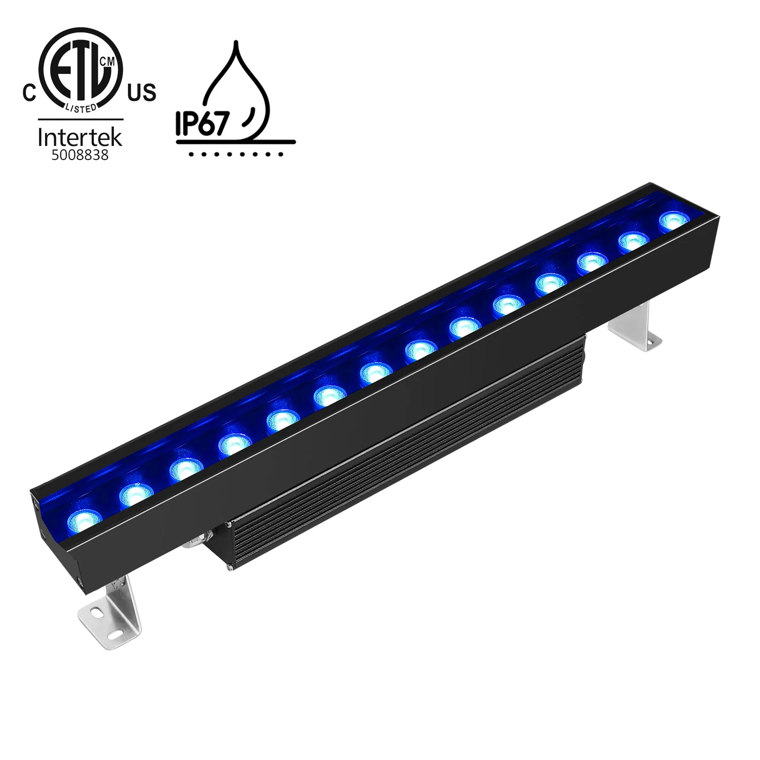 2024 новейший в списке ETL AC120V 72 Вт 50 32 4 1 CREE LED RGBW IP67 наружная светодиодная настенная лампа для украшения фасада