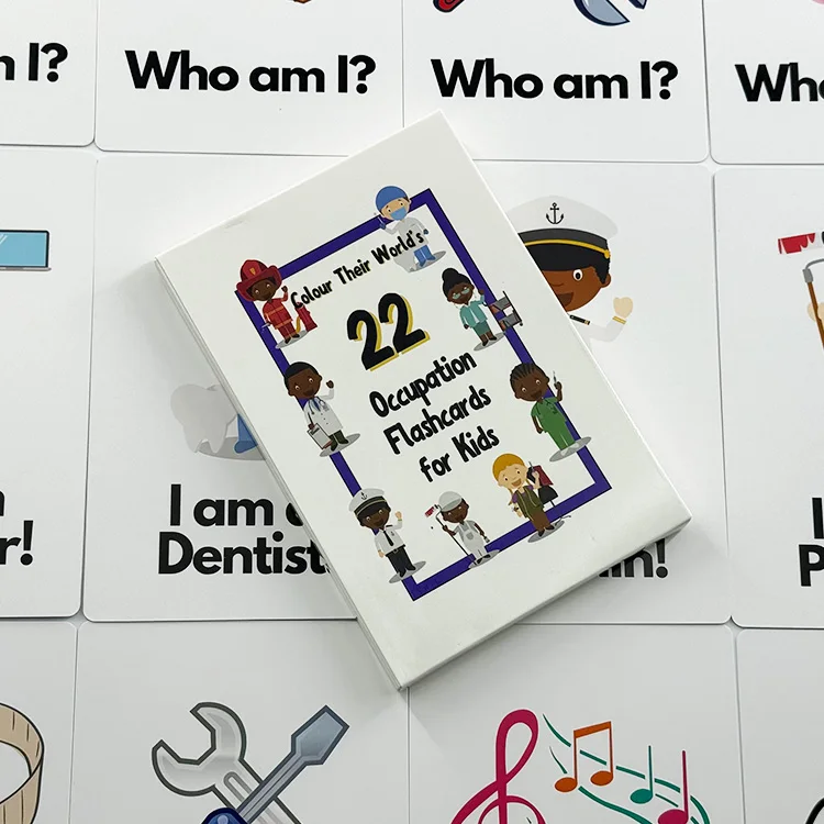 Eco Friendly Custom Personalized English Math Kids Learning Flash Card Game Alphabet Sight Word Flash Card For Baby Children