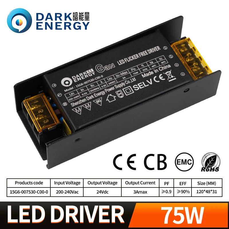 Dark Energy Ac To Dc Converter 220v To 24v Constant Voltage High Pf Led Driver 3a/5a Automatic Transfer Switching Power Supply