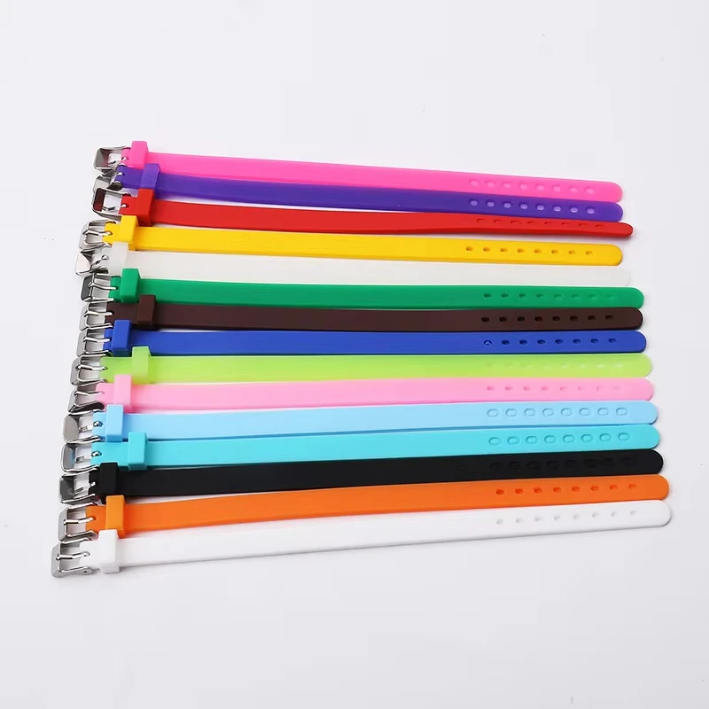 Adjustable 10mm Multicolor Silicone Band Bracelet Wristbands for Men Gifts Wristband Bracelets