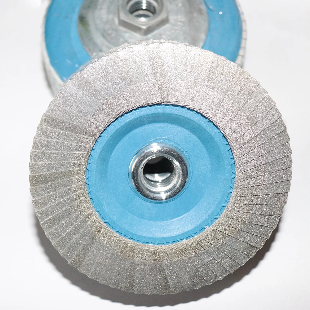4.5 Inch Electroplated Diamond Polishing Pad Flap Sanding Grinding Wheel Discs